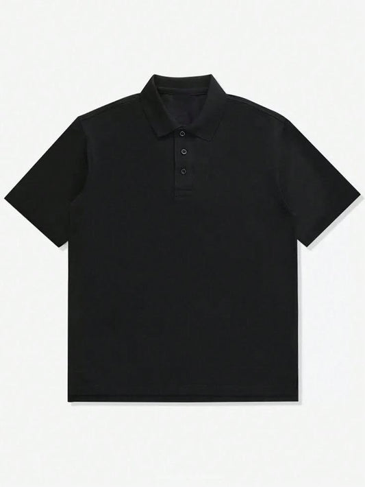 Premium Oversized Polo — Black